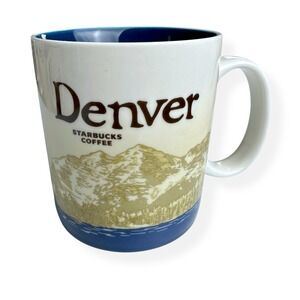 Starbucks Denver City Mug Cup 2009 Global Icon City Collector Series 16oz Coffee